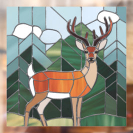 Kunstgefestigte Glaskunst, verklebter Glass Stil H Fensteraufkleber