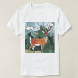 Kunstgefestigte Glaskunst, verklebter Glass Stil H T-Shirt
