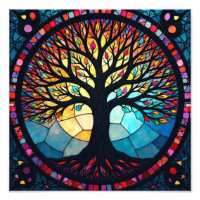 Kunstgeflecht aus Glas, Baum aus dem Leben