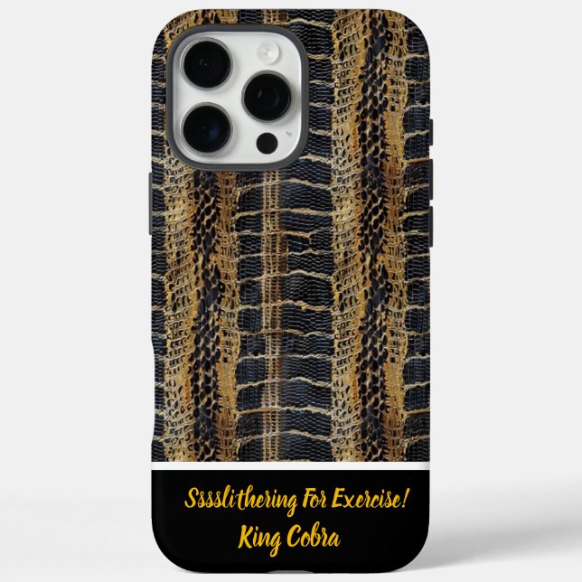 Kunstgeflochtene Schlangenhautextilien iPhone 16 Pro Max Hülle (Rückseite)