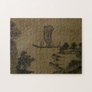 Kunstgeschichte (Asien): Segelboot am Fluss
