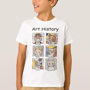 Kunstgeschichte Funny Cat Art Lover Malerei Maler  T-Shirt
