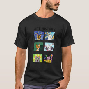 Kunstgeschichte Katzen Fine Arts Katze für Sammler T-Shirt