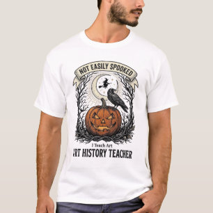 Kunstgeschichte-Lehrer-Shirt mit unheimlichem Kürb T-Shirt