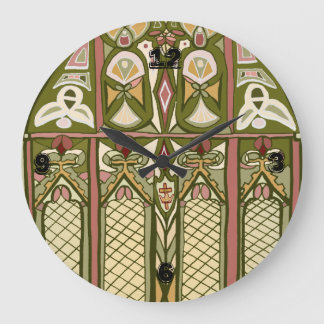 Kunsthandwerk Buntglas inspirierte Uhr! Große Wanduhr