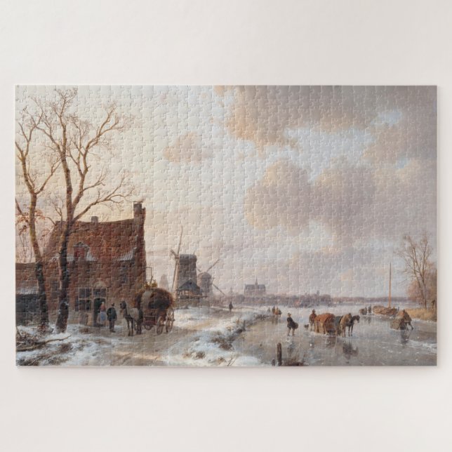 Kunsthandwerk der holländischen Winterlandschaft (Horizontal)