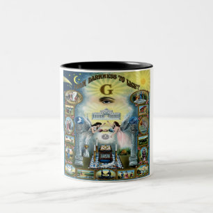 Kunsthandwerk Frische Pasta machen Zweifarbige Tasse