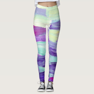 Kunsthandwerk in Handgemälden Leggings