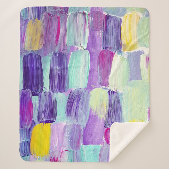 Kunsthandwerk in Handgemälden Sherpadecke (Vorderseite)