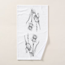 Kunsthandwerk Iris Original Botanische Kunst