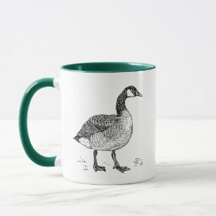 Kunsthandwerk Kanadische Gänse Zeichnend Natur Tasse