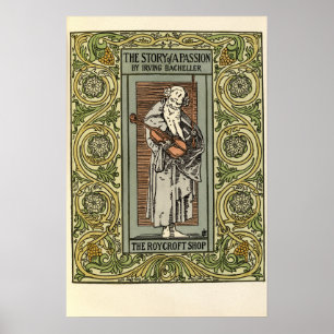 Kunsthandwerk Vintag 1901 Roycroft Poster