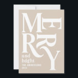 Kunsthandwerk Vintag fröhliche Weihnachten Ankündigung<br><div class="desc">handwerk Vintage grafische Typografie fröhliche Weihnachtskarte. Teil einer kühnen Ferienkollektion.</div>