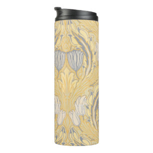 Kunsthandwerk Walter Crane Blaue Weiße Tulpen Thermosbecher