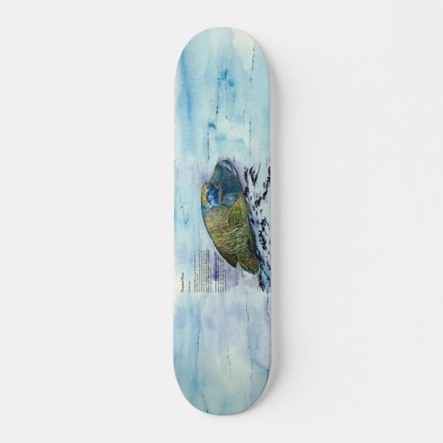 Kunsthandwerkliches Skateboard für gefährdete Wrac (Vorne)