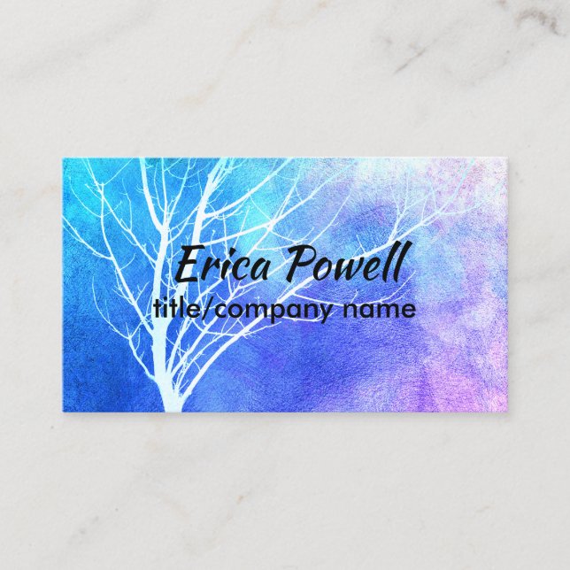 Kunsthandwerkskarte auf zwei Seiten Visitenkarte (Vorderseite)