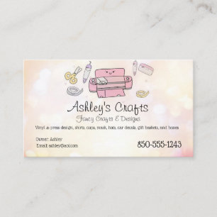 Kunsthandwerkskarte Vinyl Business Card - Silhouet Visitenkarte