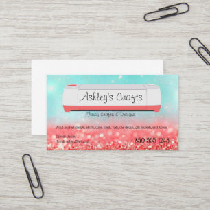 Kunsthandwerkskarte Vinyl Business Card - Silhouet Visitenkarte