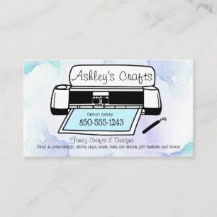 Kunsthandwerkskarte Vinyl Business Card - Silhouet Visitenkarte