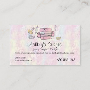 Kunsthandwerkskarte Vinyl Business Card - Silhouet Visitenkarte