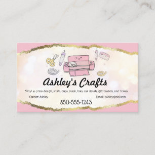 Kunsthandwerkskarte Vinyl Foil Business Card - Sil Visitenkarte