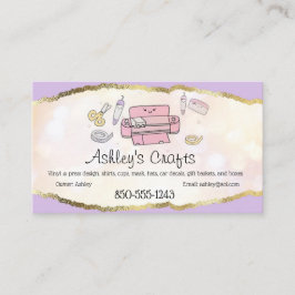 Kunsthandwerkskarte Vinyl Foil Business Card - Sil Visitenkarte