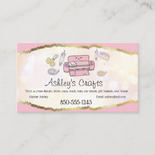 Kunsthandwerkskarte Vinyl Foil Business Card - Sil Visitenkarte