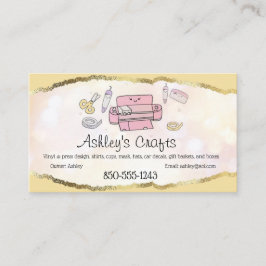Kunsthandwerkskarte Vinyl Foil Business Card - Sil Visitenkarte