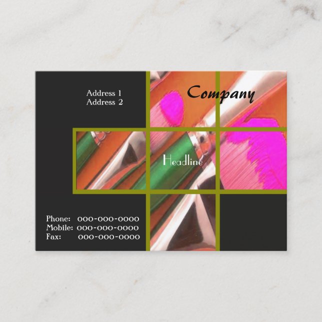 Kunsthandwerkskarte Visitenkarte (Vorderseite)