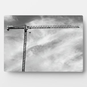Kunsthandwerkskrane Schwarz-Weiß-Foto Fotoplatte