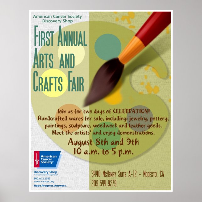 Kunsthandwerksmesse Poster (Vorne)