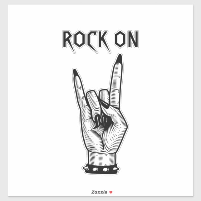 Kunsthandwerksmuster von Hand Rocker Aufkleber (Blatt)