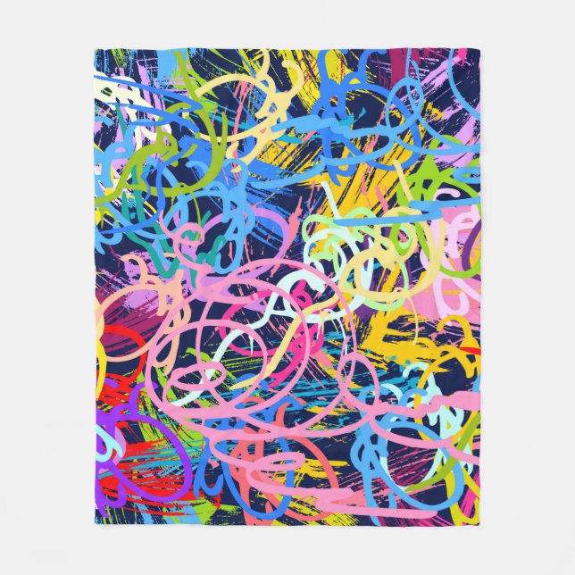 Kunsthintergrund. Nahtloses Muster mit Grunge  Fleecedecke (Vorderseite)