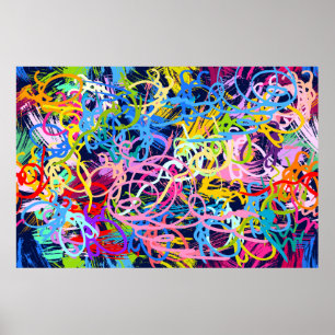 Kunsthintergrund. Nahtloses Muster mit Grunge Poster