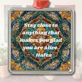 Kunsthistorisches Glas-Mosaikmuster iranische Gesc Ornament Aus Metall