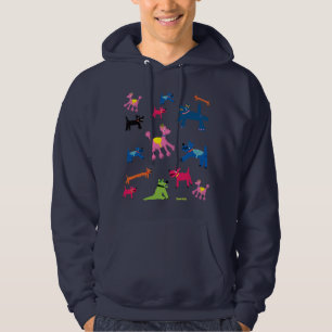 KunstHoodie: Verrückte kornische Hunde Hoodie
