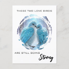 *~* Kunstjubiläum Love Birds Winter AP54 Postkarte