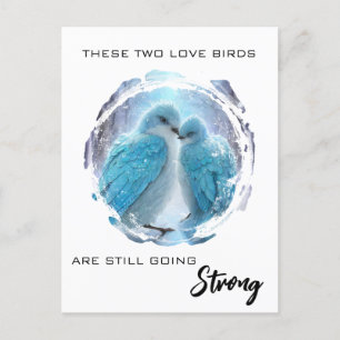 *~* Kunstjubiläum Love Birds Winter AP54 Postkarte