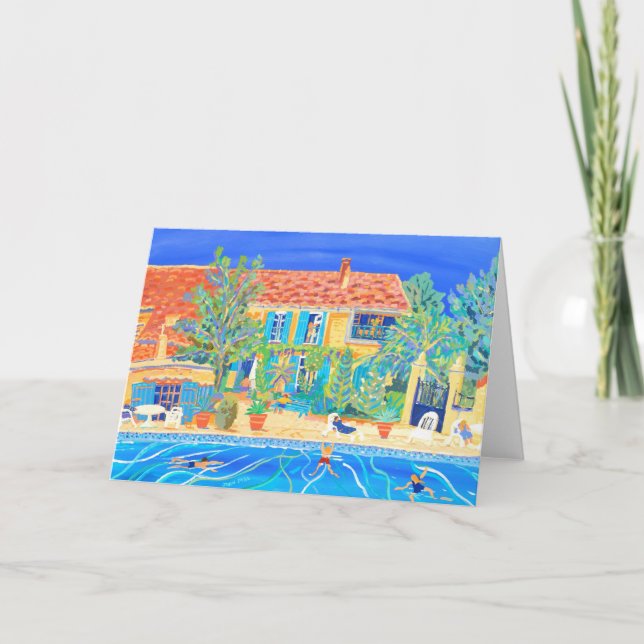 Kunstkarte: Urlaub in der Provence Karte (Vorderseite)