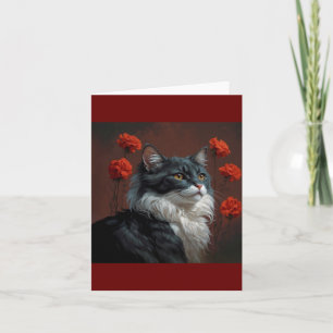 Kunstkatze Dankeskarte