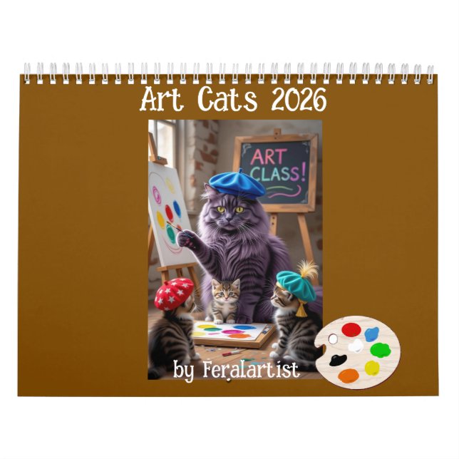 Kunstkatzen-Kalender Kalender (Titelbild)