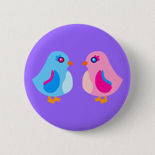 Kunstküken Button