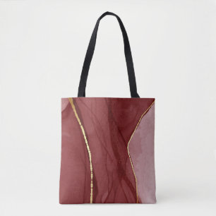 Kunstkunst, dunkelroter Marsala abstrakter Hinterg Tasche