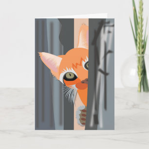 KUNSTKUNST EINZIEHEN, UM HELLO KARTE ZU SAGEN