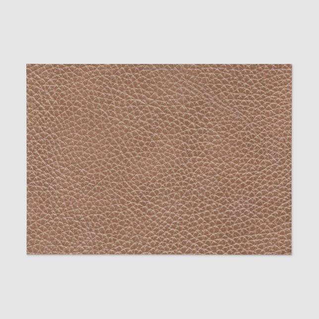 Kunstleder Natur Braun Seidenpapier (Vorderseite)