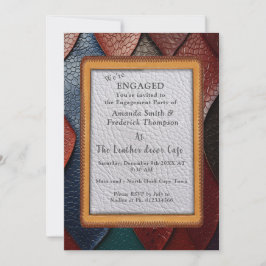 Kunstleder Textur Kunst Designs Einladung