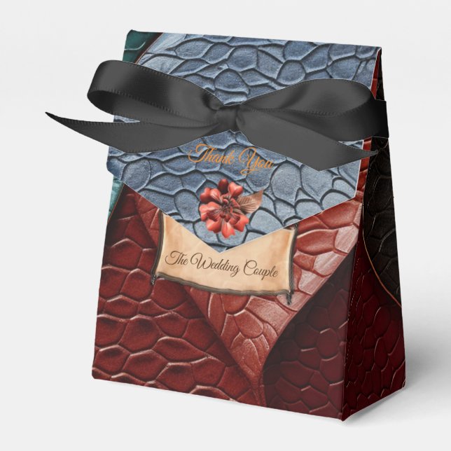 Kunstleder Textur Kunst Designs Geschenkschachtel (Vorderseite)