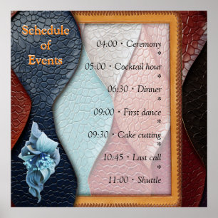 Kunstleder Textur Kunst Designs Poster