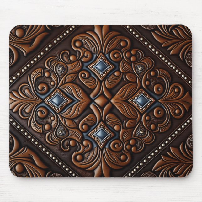 Kunstledermaskuline Mousepad (Vorne)