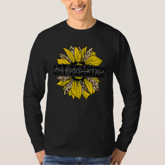 Kunstlehrer Boho Sonnenblume Fürsorglich Hingebung T-Shirt